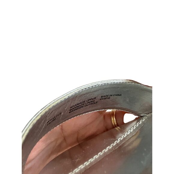 DUNE London Silver Jeweled Heels Sandals Size 38 / US 7 - Picture 2 of 11